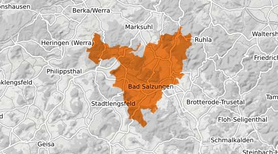 Mietspiegelkarte Bad Salzungen